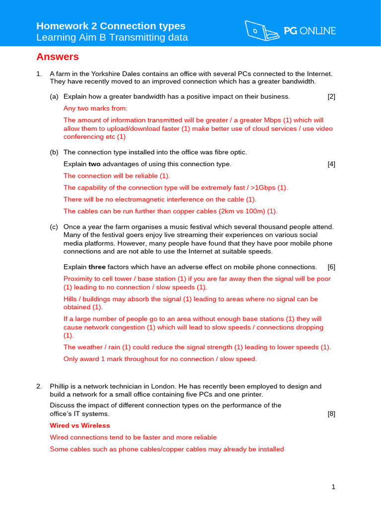 Topic 2 Homework 2 Answers | PDF | Wireless Access Point | Ethernet