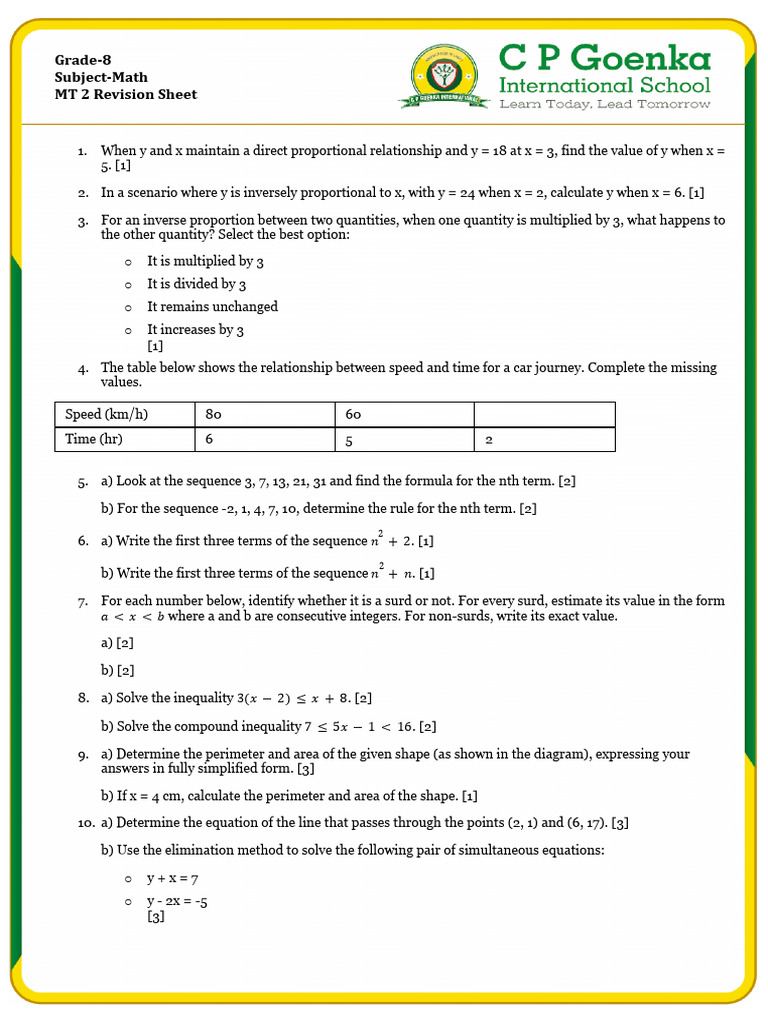 Math_G8_RevisionWS_MT2[1] | PDF