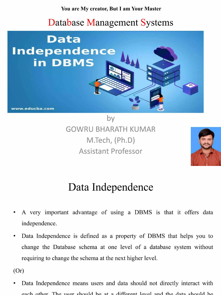 DBMS Data Independence | PDF