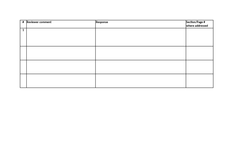 Response to Comments Template (4) (1) | PDF