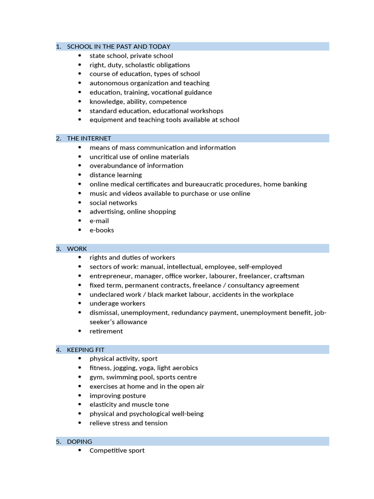 Topics | PDF | Diet (Nutrition) | Diet & Nutrition