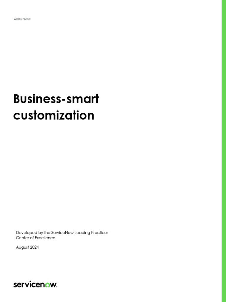 Business Smart Customization | PDF | Version Control | Governance