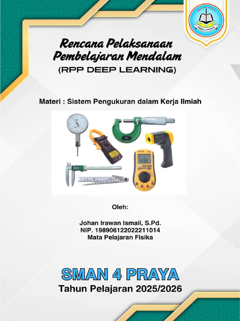 RPP Fisika - Deep Learning - Kelas 10 - Jo | PDF