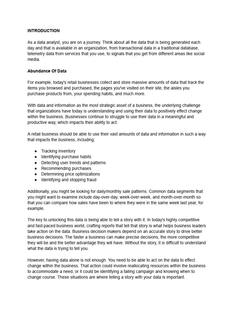 Data Analytics 101 | PDF | Analytics | Predictive Analytics
