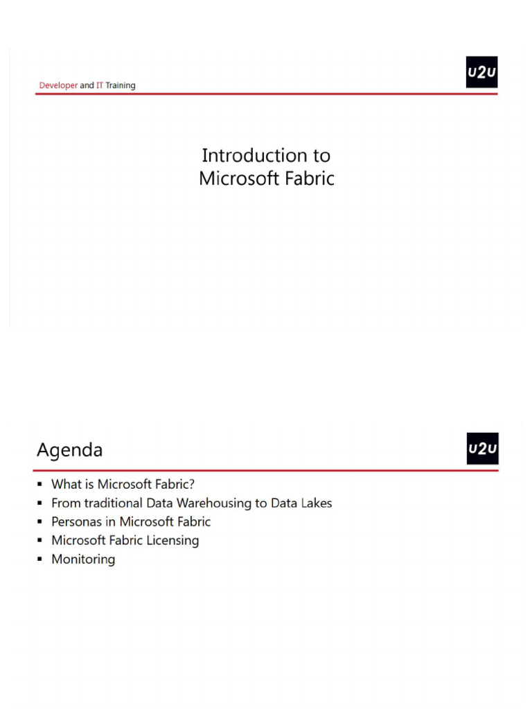 Data Engineering With Microsoft Fabric | PDF