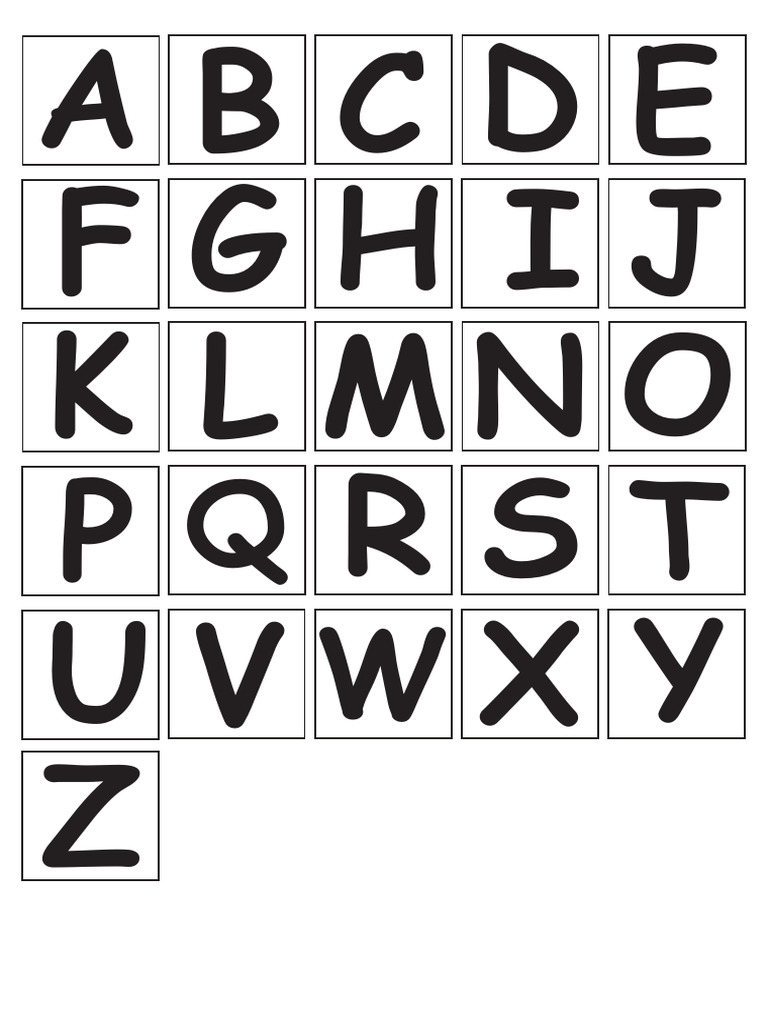 A-Z Simple Letter 1 Page | PDF