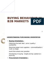 Buying Behaviour in b2b Markets