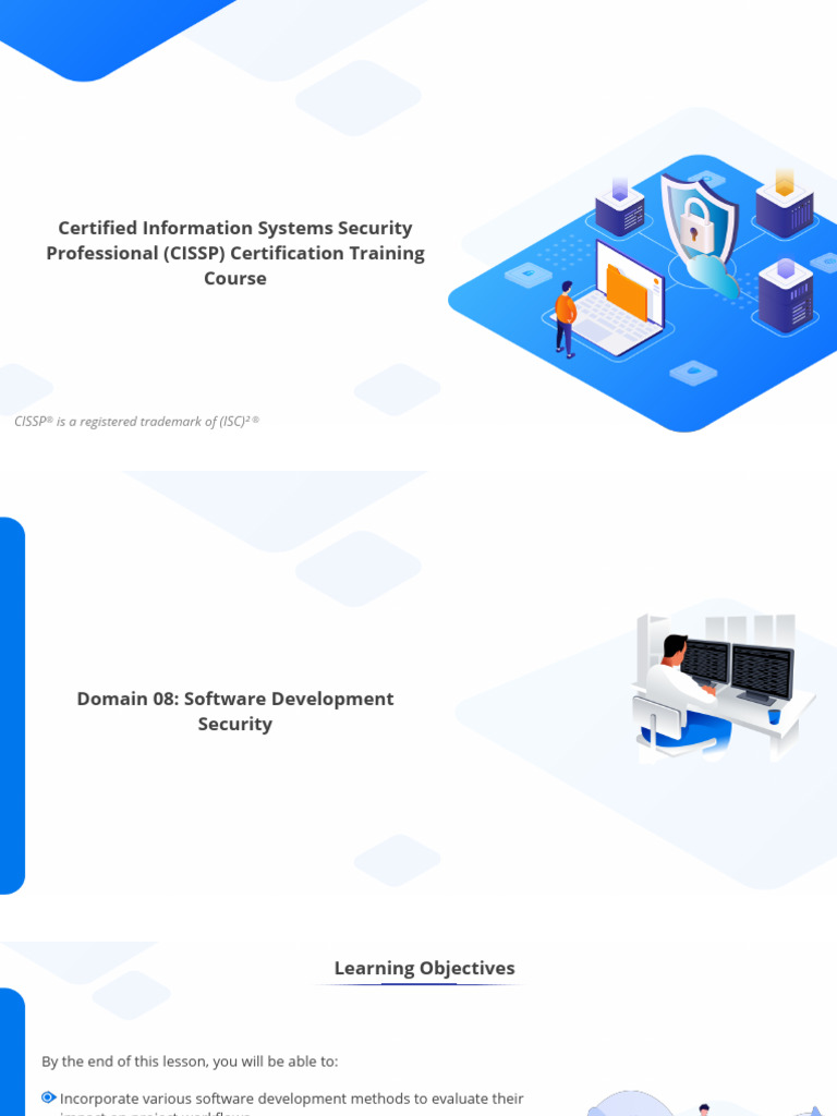 Domain 08 Software Development Security | PDF | Software Development ...