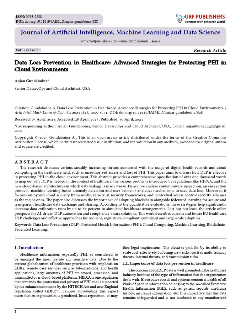 Data Loss Prevention in Healthcare: Advanced Strategies for Protecting ...