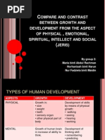 Download Compare and Contrast Between Growth and Development From by Norhanisah Harun SN99107656 doc pdf
