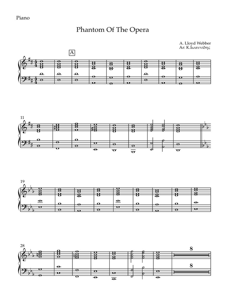 Phantom - Piano | PDF