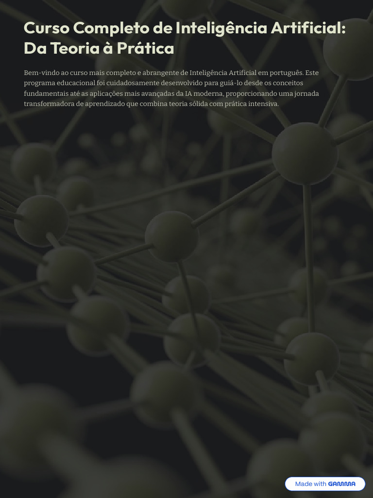 Curso Completo de Inteligencia Artificial Da Teoria A Pratica | PDF ...