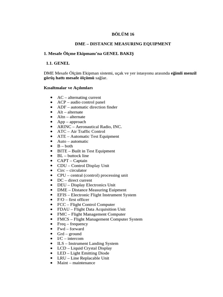 DME Distance Measuring Equipment | PDF