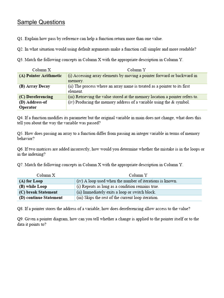 Final C++ Samples | PDF | Parameter (Computer Programming) | Pointer ...