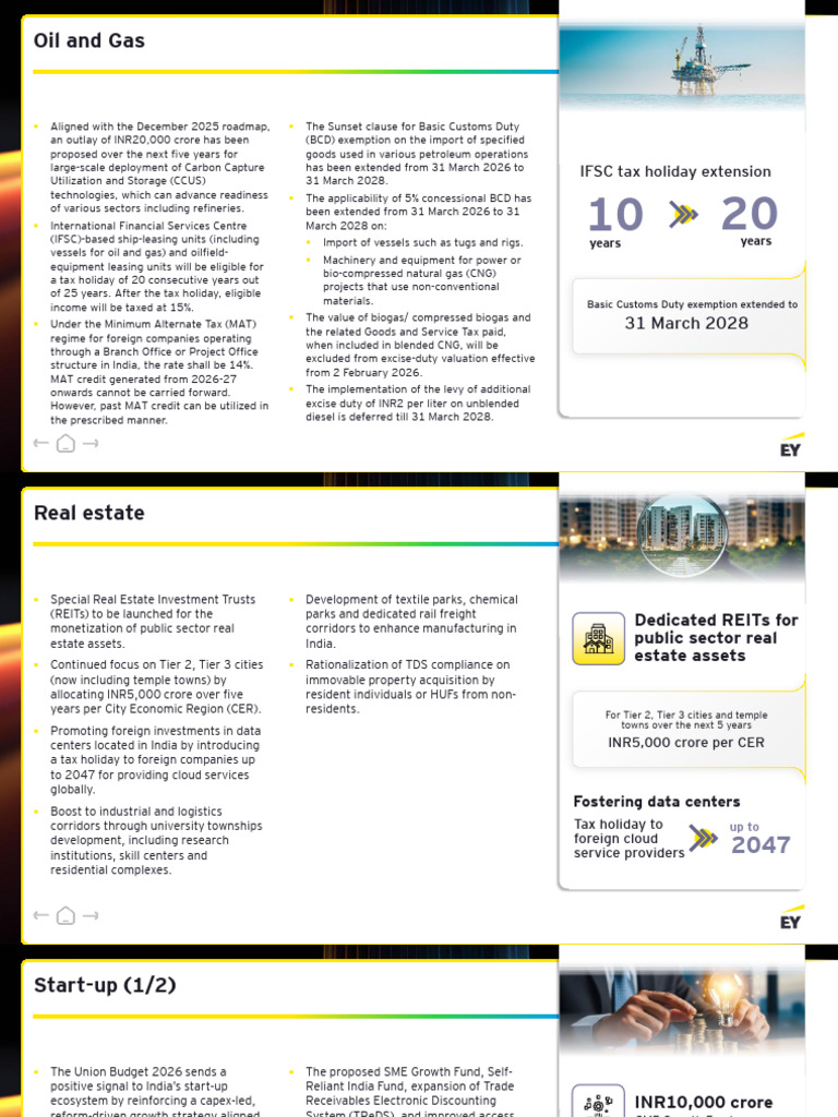 Union Budget 2026 27 Highlights 51 56 | PDF | Corporate Tax | Taxes