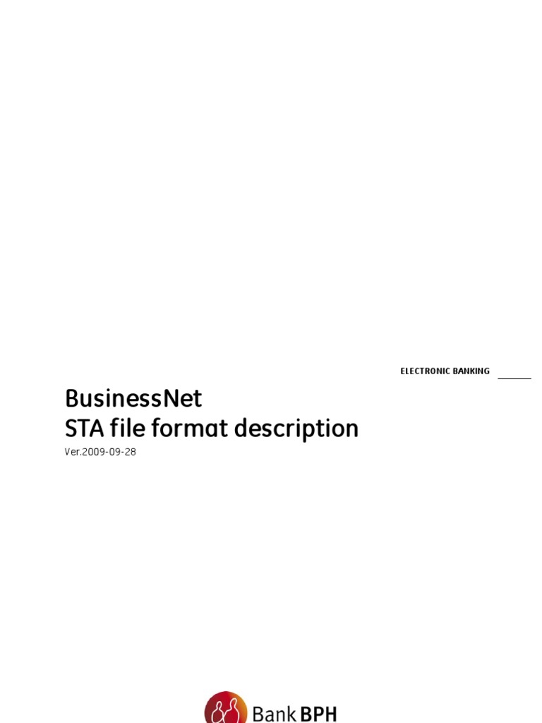 Businessnet File Format Description Sta | PDF | Debits And Credits ...