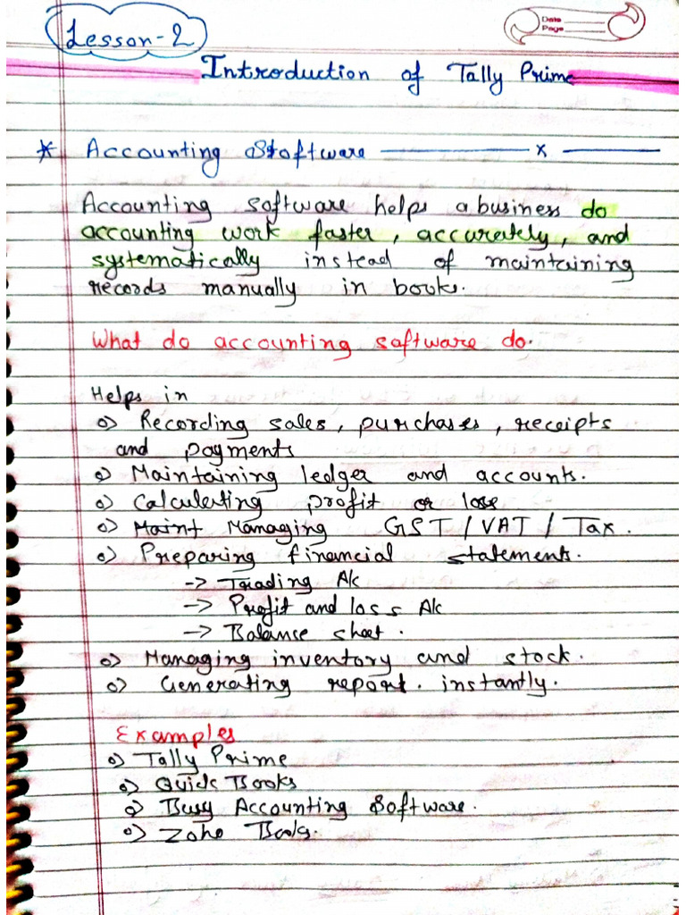 Introduction to Tally Notes | PDF