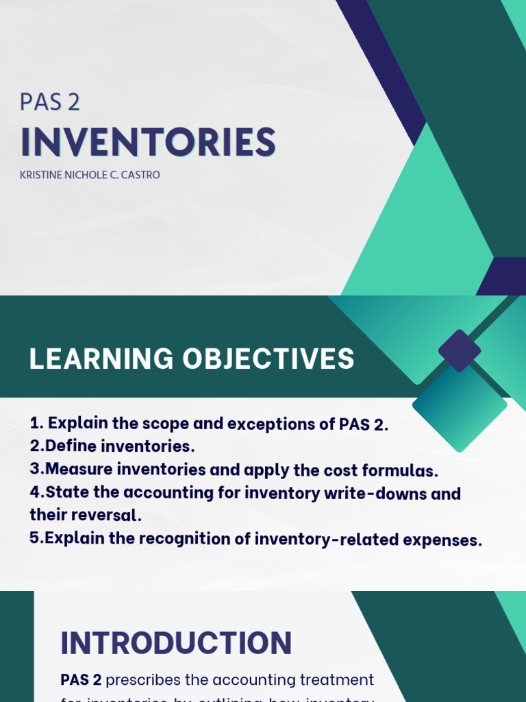 Pas 2 Inventories | PDF | Cost Of Goods Sold | Inventory
