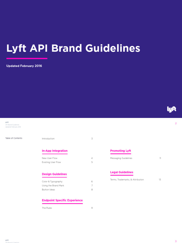 Lyft API Guidelines Feb2016 | PDF | Lyft