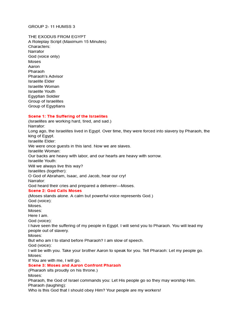 Untitled-document | PDF | Moses | Aaron