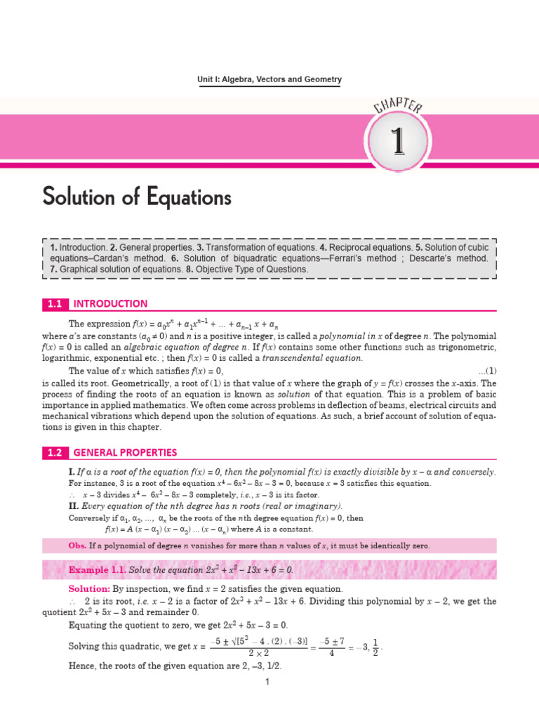 Chapter 1 Higher Engineering Mathematics 45thedition BS Grewal - pdf ...