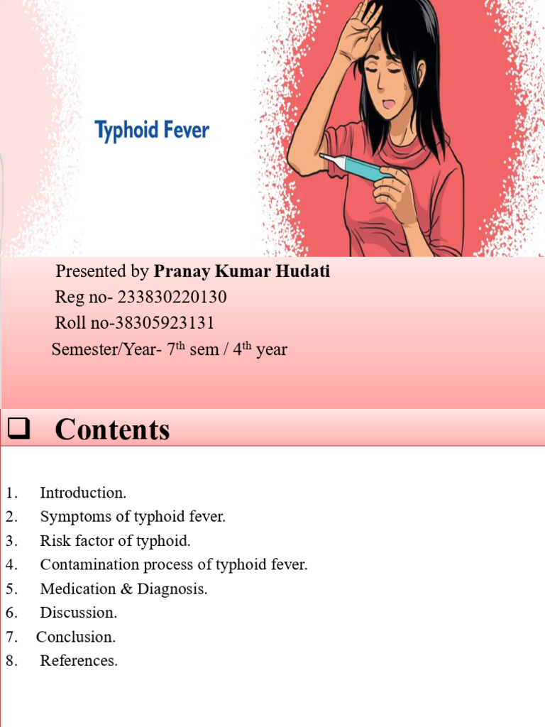 Detailed View in Typhoid Fever | PDF | Salmonella | Medical Specialties