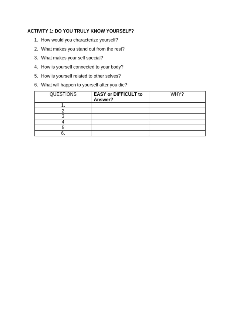 Activity 1 | PDF