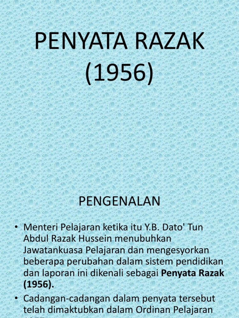 Penyata Razak 1956