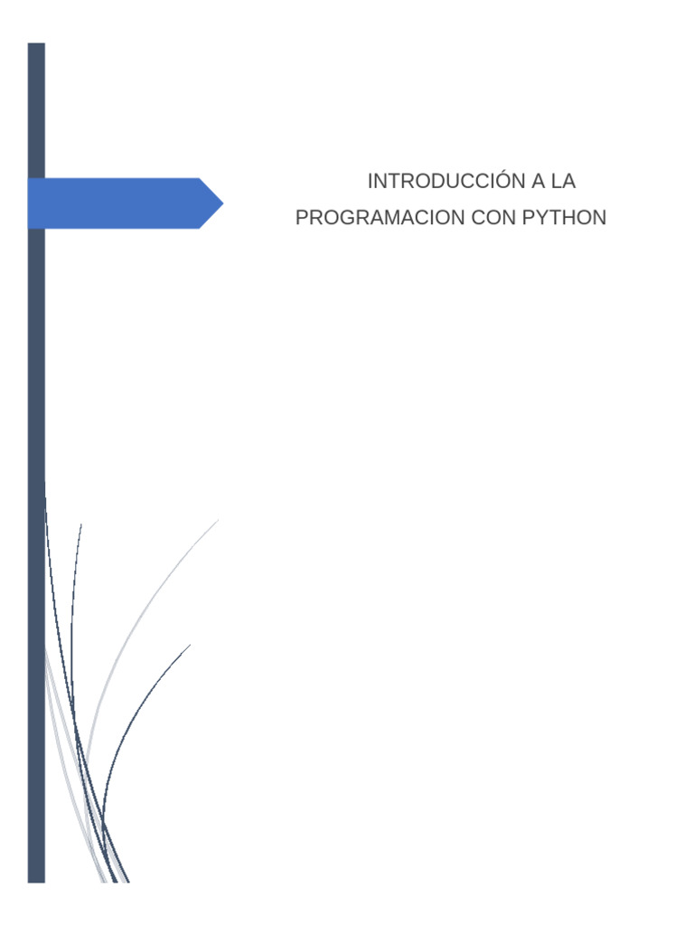 Introduccion A La Progrmación en Python | PDF | Python (lenguaje de ...