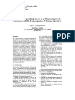 APLICACIÓN DEL APRENDIZAJE BASADO EN PROBLEMAS A LA PARTE DE LABORATORIO (MINIX) DE UNA ASIGNATURA DE SISTEMAS OPERATIVOS