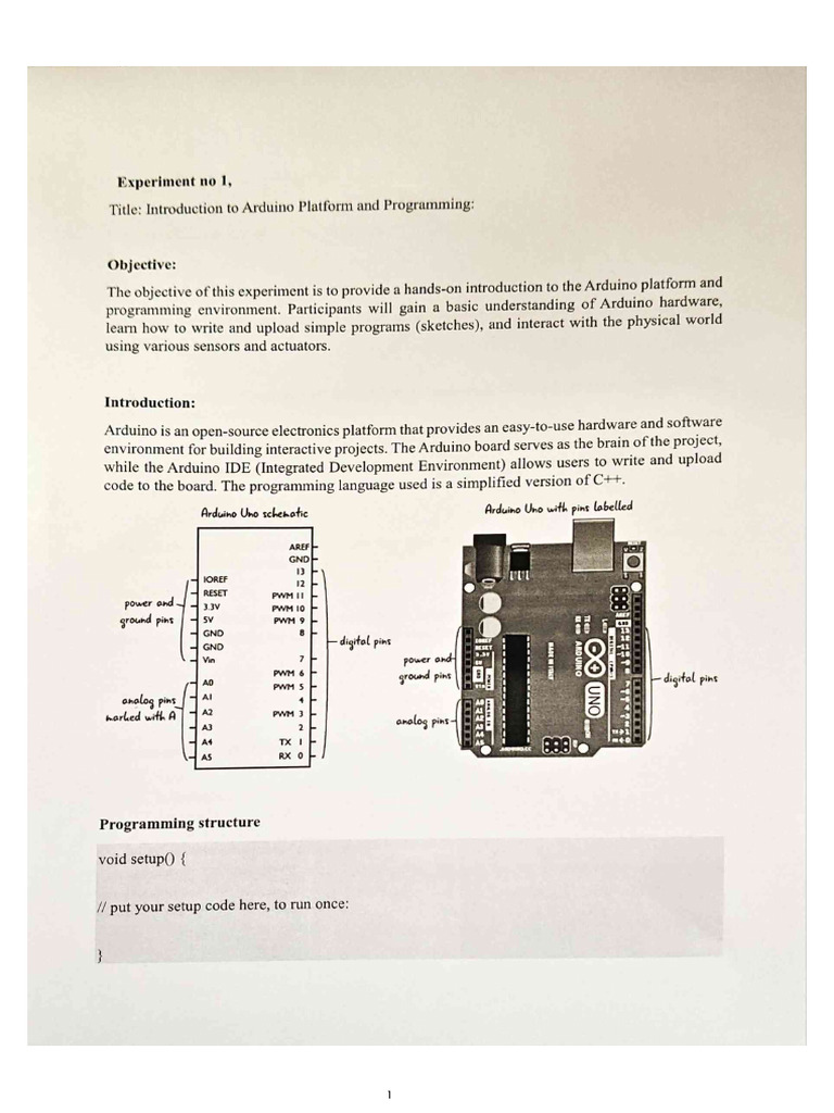 IOT Practical 1 | PDF