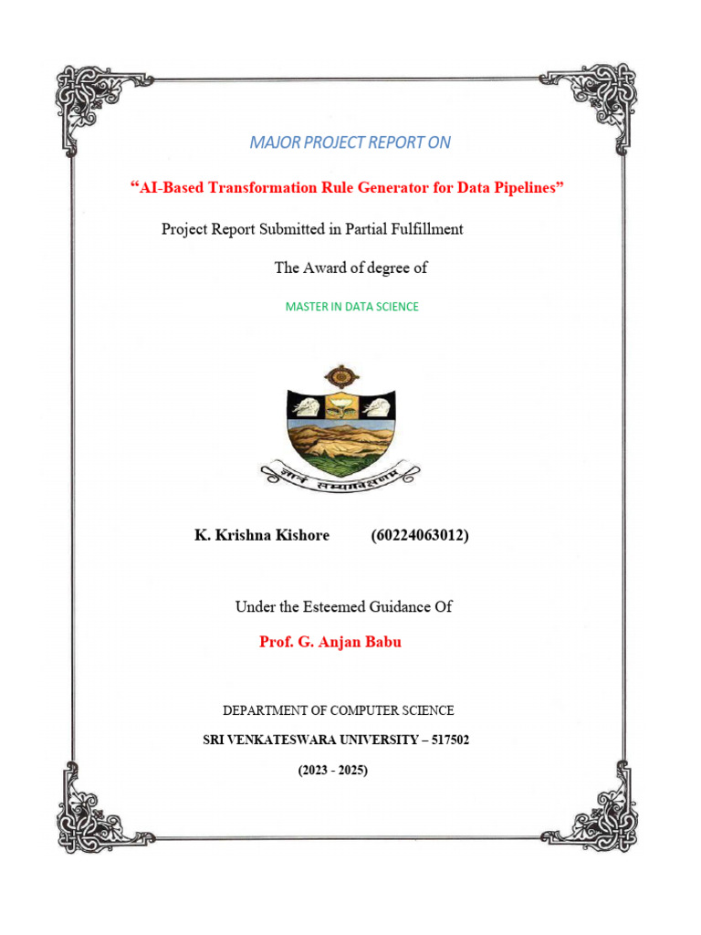 Capstone Project Report | PDF | Metadata | Artificial Intelligence