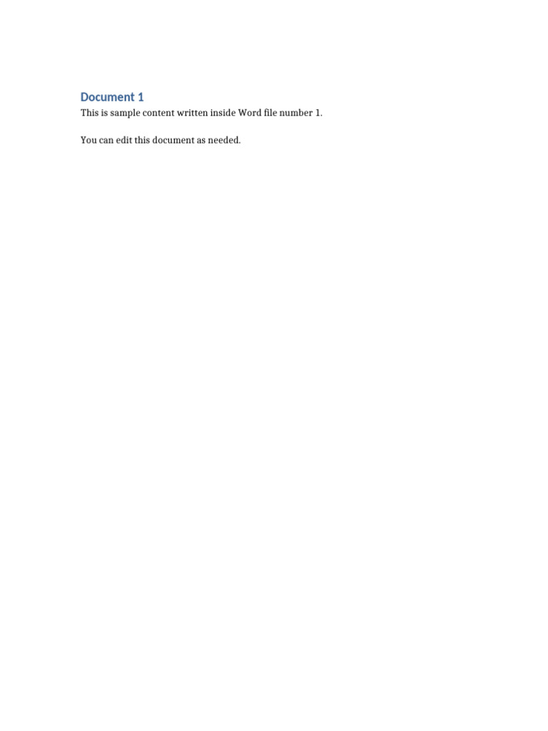 Sample Document 1 | PDF