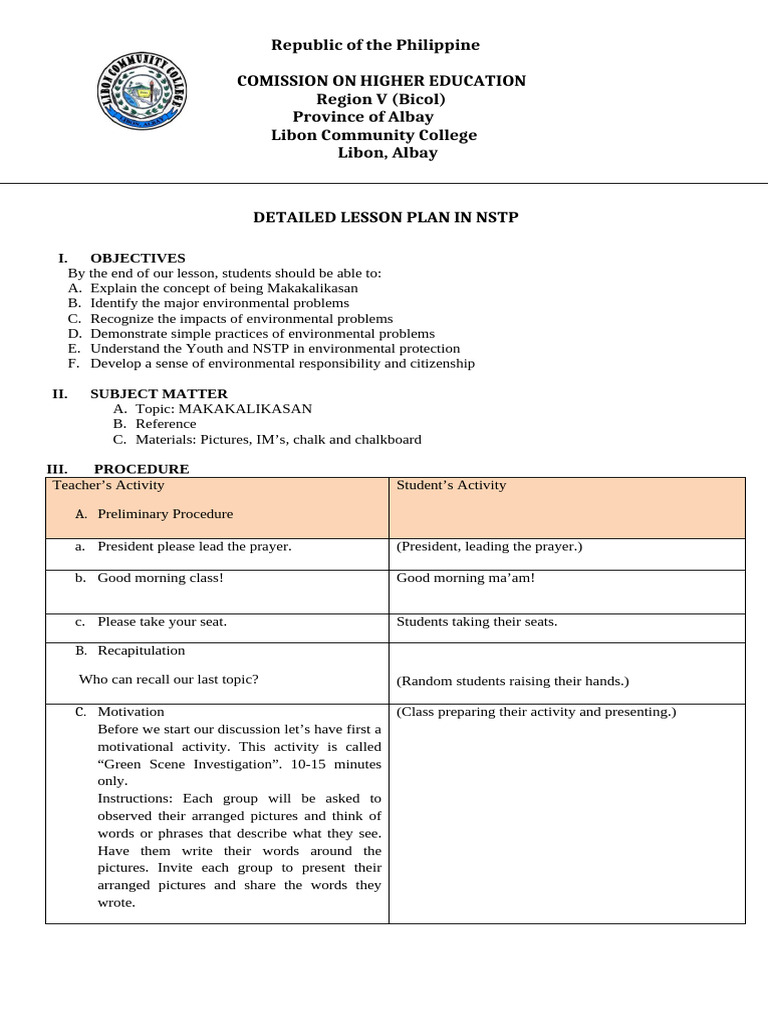 Lesson Plan WAG I DELETE | PDF | Waste | Waste Management