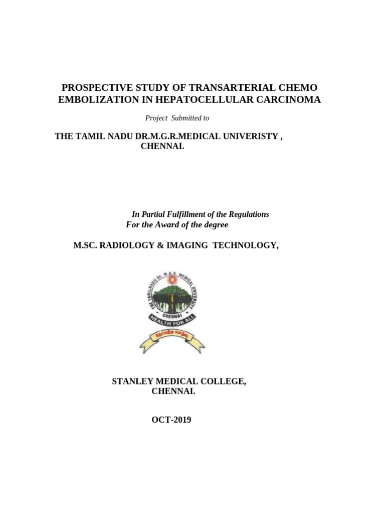 SAM TACE in HCC (1) | PDF | Liver | Vein