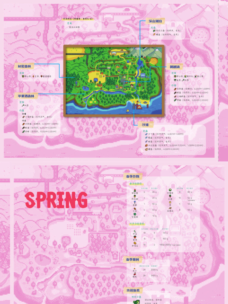 (A4) season map 1.5（放在 - 素材收集地点 - 后） | PDF