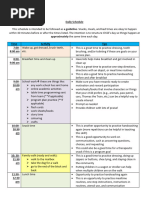 Daily Program Outline for ECD Centre | PDF | Learning | Cognition