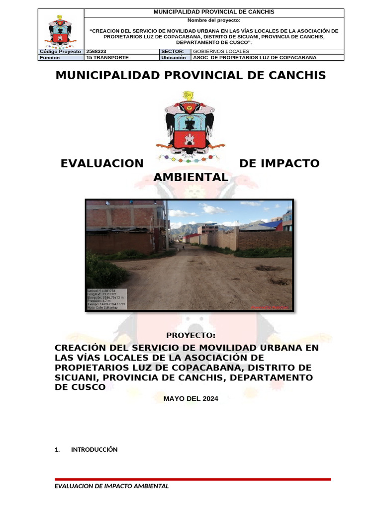 Evaluacion de Impacto Ambiental | PDF | Evaluación de impacto ambiental ...