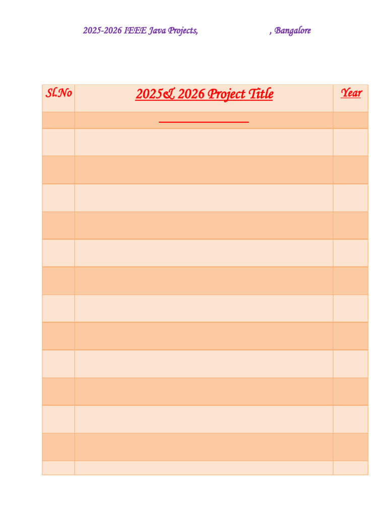 2025 and 2026 Java IEEE Blockchain Projects List | PDF | Computer ...