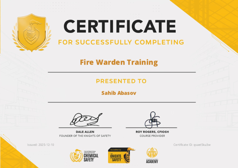 Fire Warden | PDF