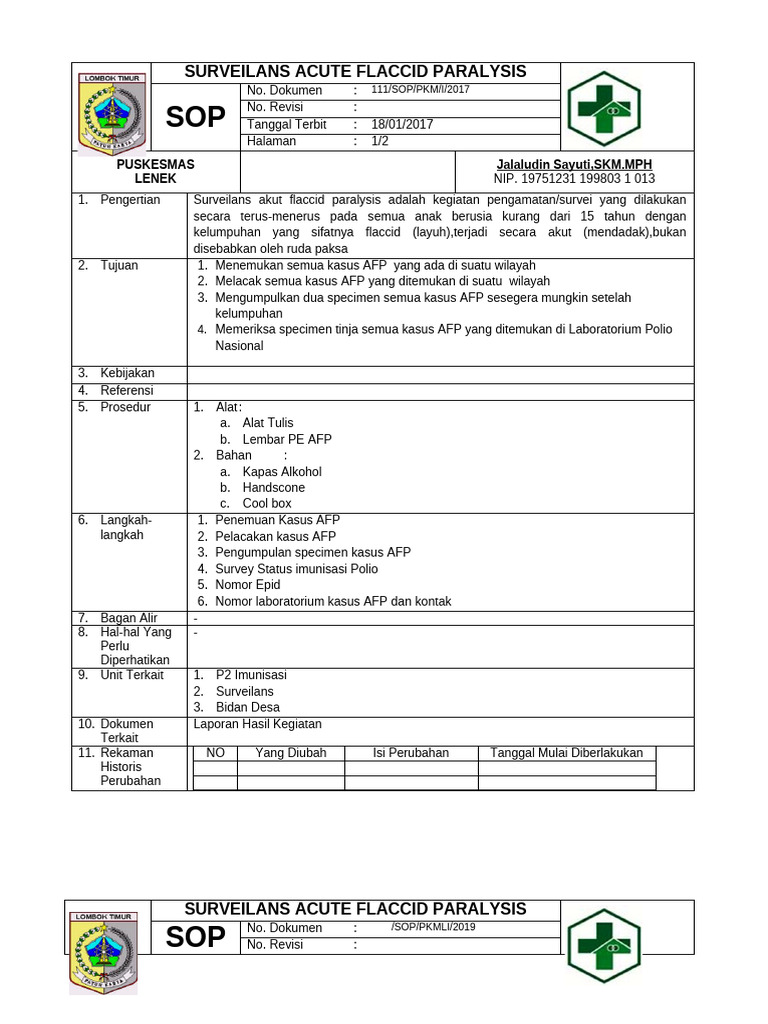 Sop Afp | PDF