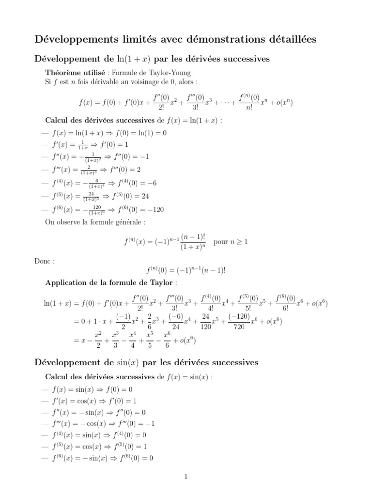TD2 1 | PDF | Mathématiques | Analyse mathématique