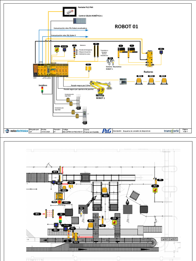NE-EI0700-02-P&G-002-01 Esquema de Conexion Robot 01 P&G | PDF ...