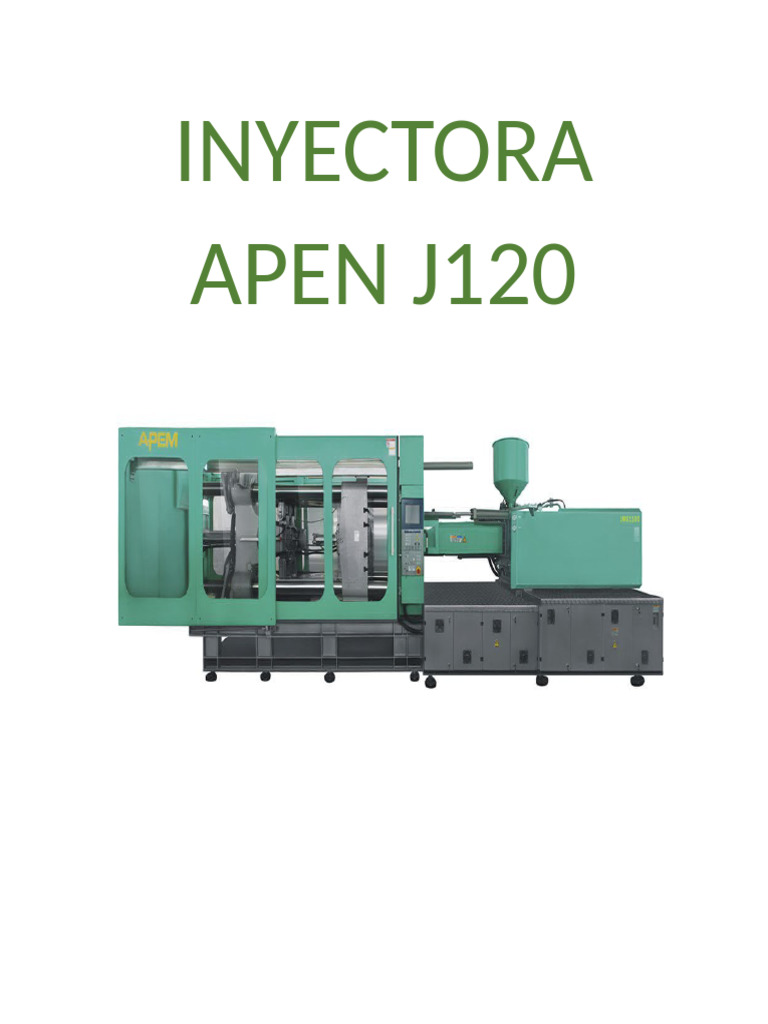 Inyectora Apen j120 | PDF