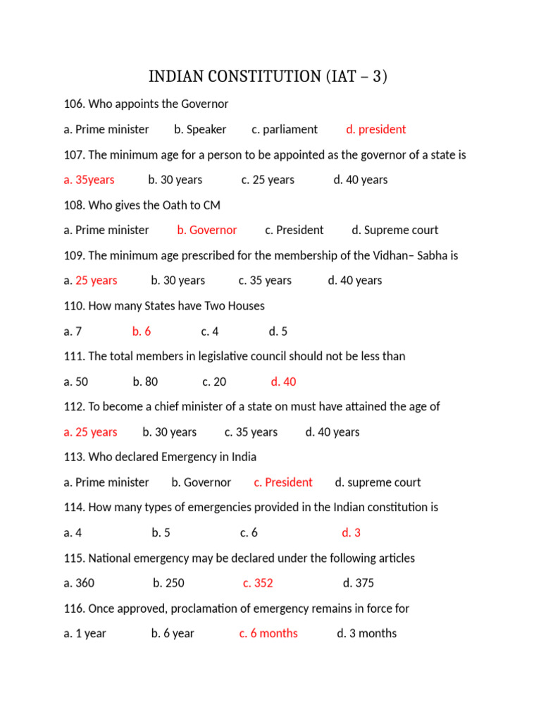 IC QB Cie3 - Copy - Copy | PDF | State Of Emergency | Government