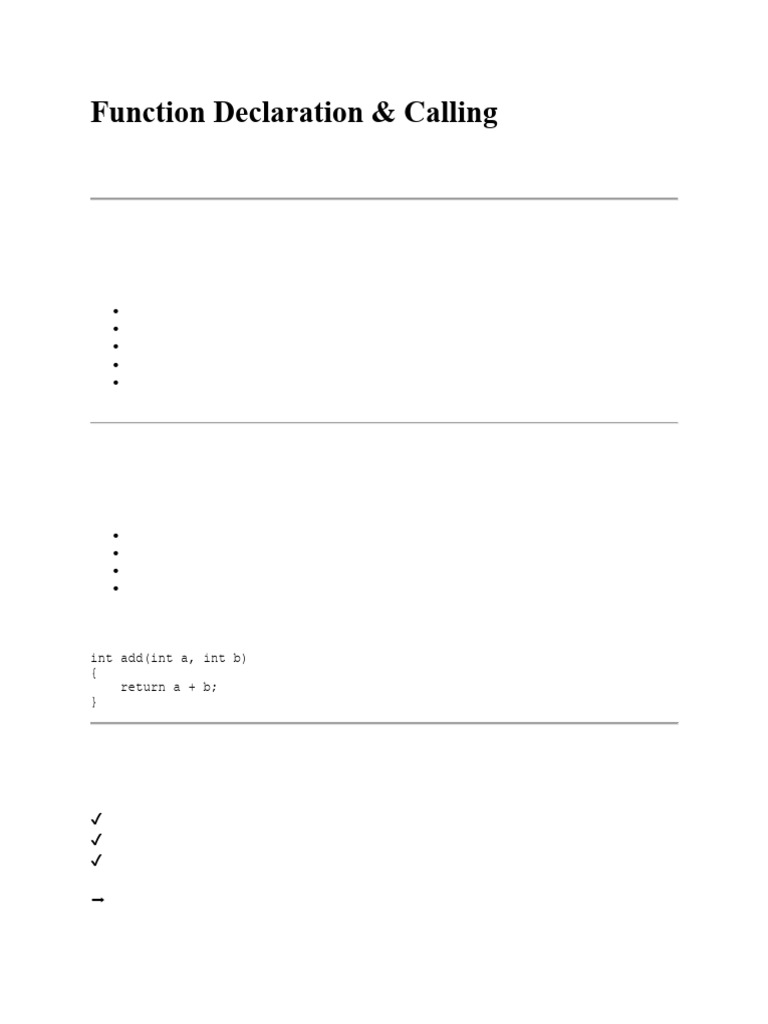 18 - Function Declaration | PDF | Parameter (Computer Programming ...
