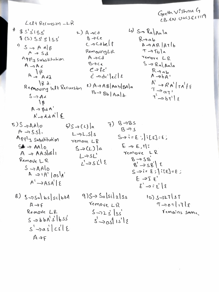 Cb.en.u4cse21119 CD Lab Assignment (1) | PDF
