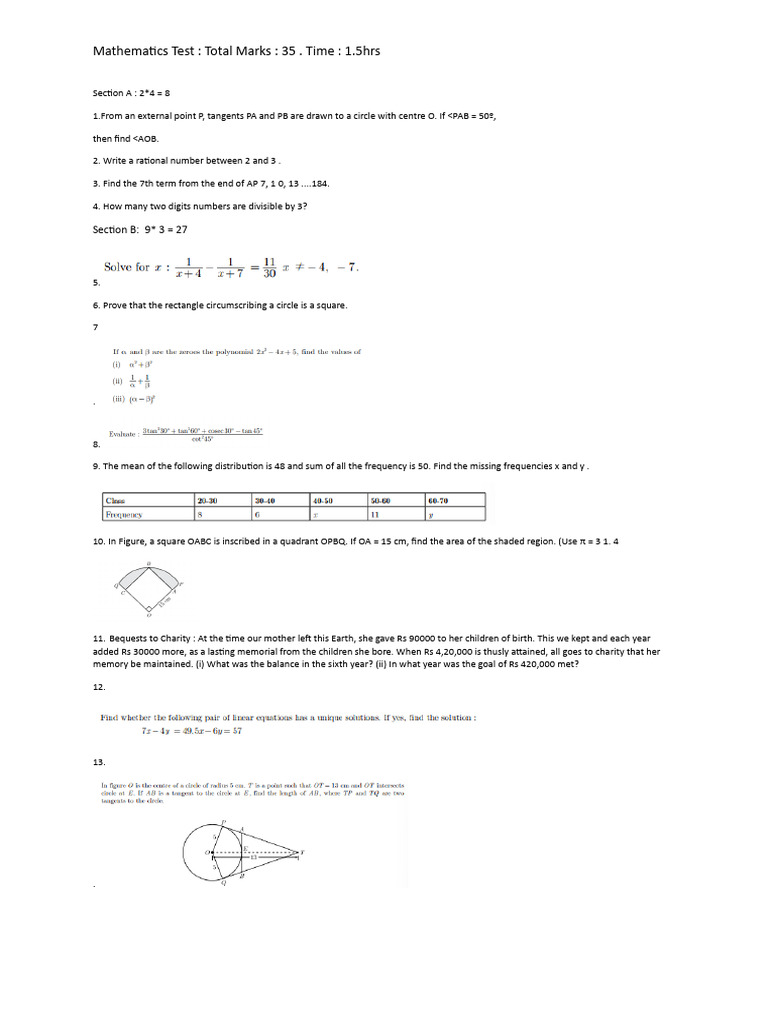 Maths | PDF