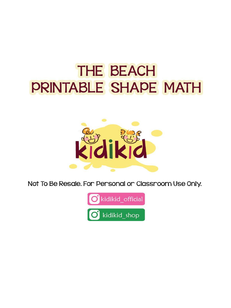 The Beach Shapes Matching | PDF