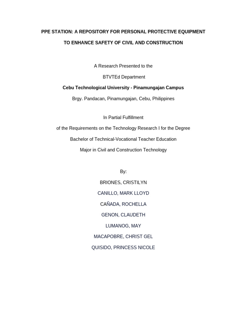 Chapter 1 PR Final Na 1 | PDF | Personal Protective Equipment ...